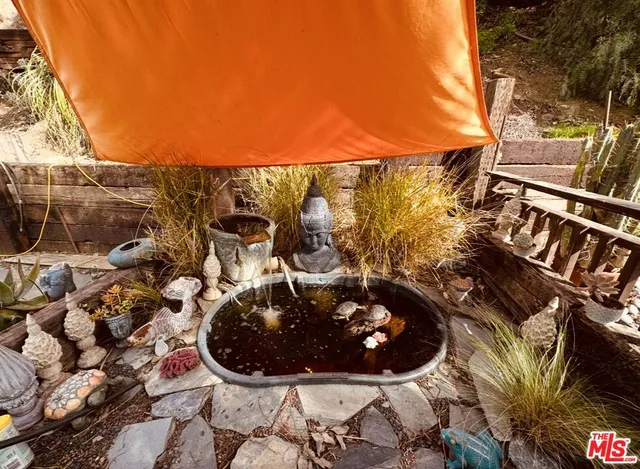 a view of a sky from a balcony