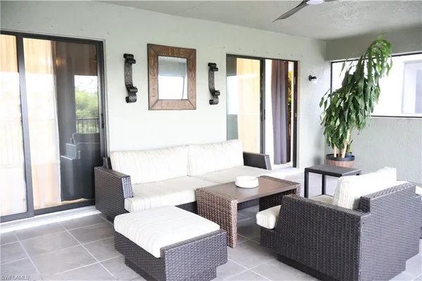 a view of a city from a balcony