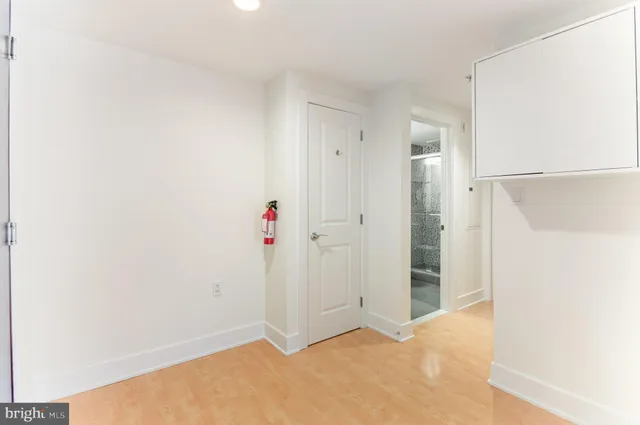 a view of an empty room