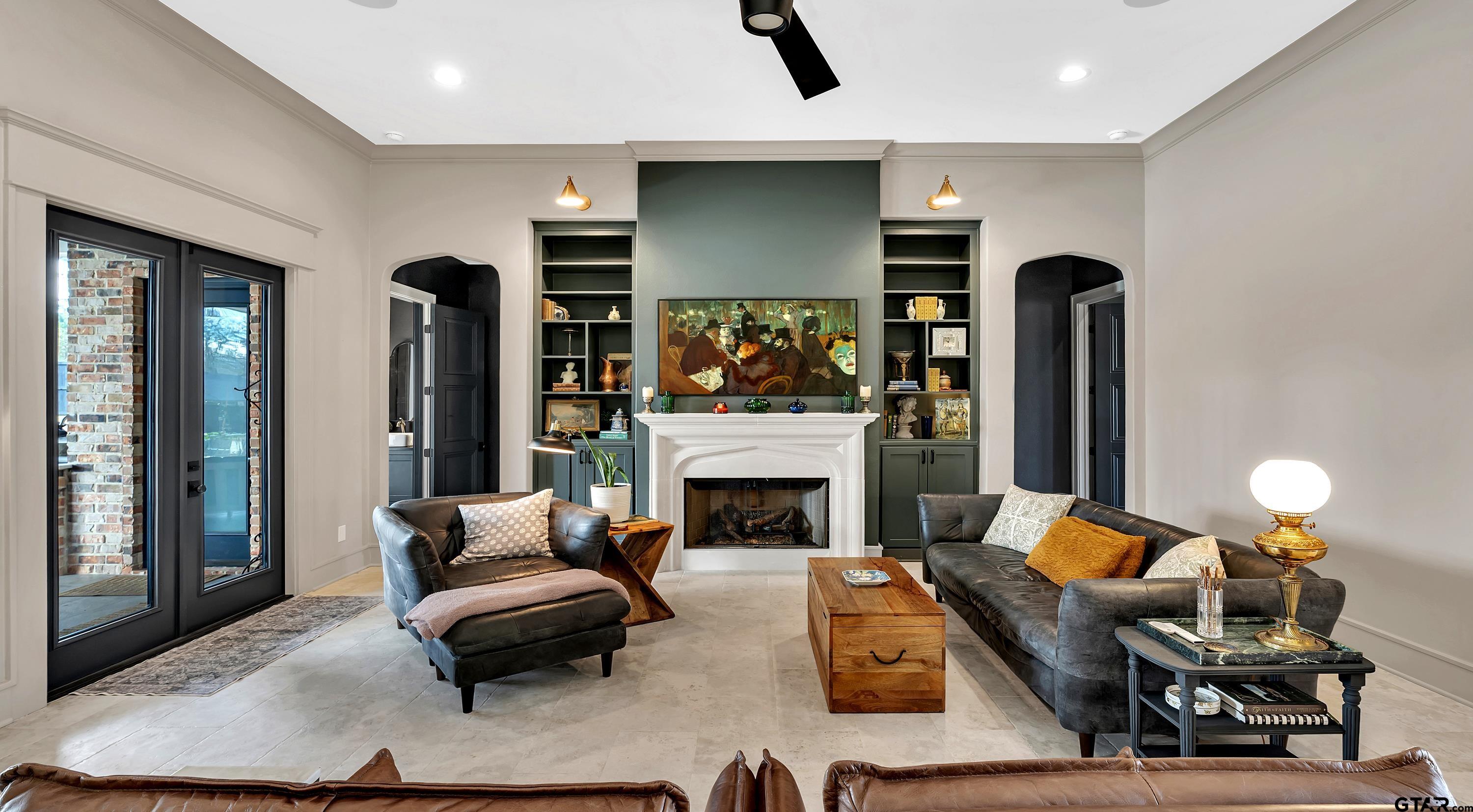 500 Roberts Circle Longview, TX 75605 - Photo 48 of 48 a living room with furniture and a fireplace