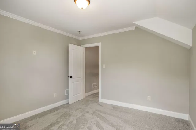 a view of an empty room