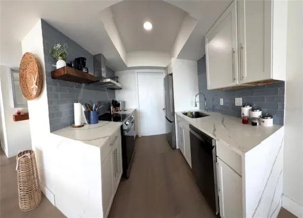 a room with storage and utility
