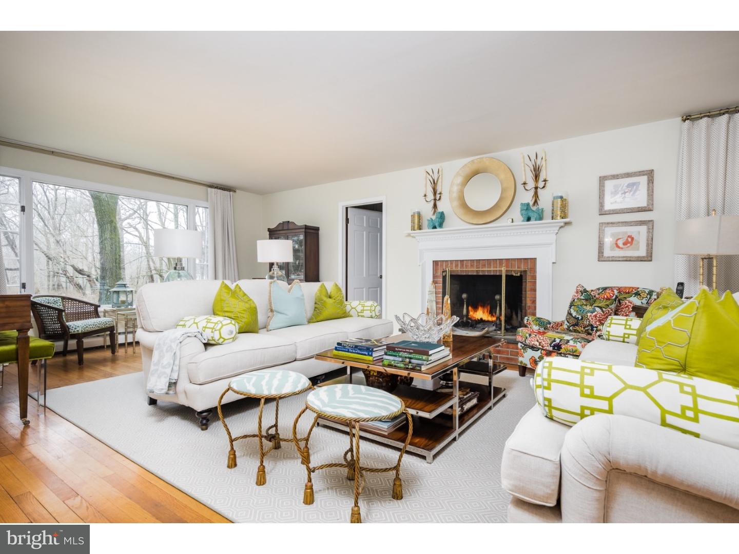 78 Bayberry Road Princeton, NJ 08540 - Photo 3 of 25 a living room with furniture and a fireplace