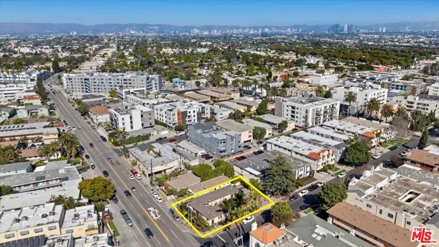 an aerial view of a city with lots of residential buildings