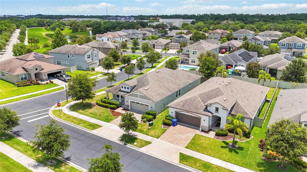 2066 Cresswell Street Ocoee, FL 34761 - Photo 25 of 32 an aerial view of residential houses with outdoor space