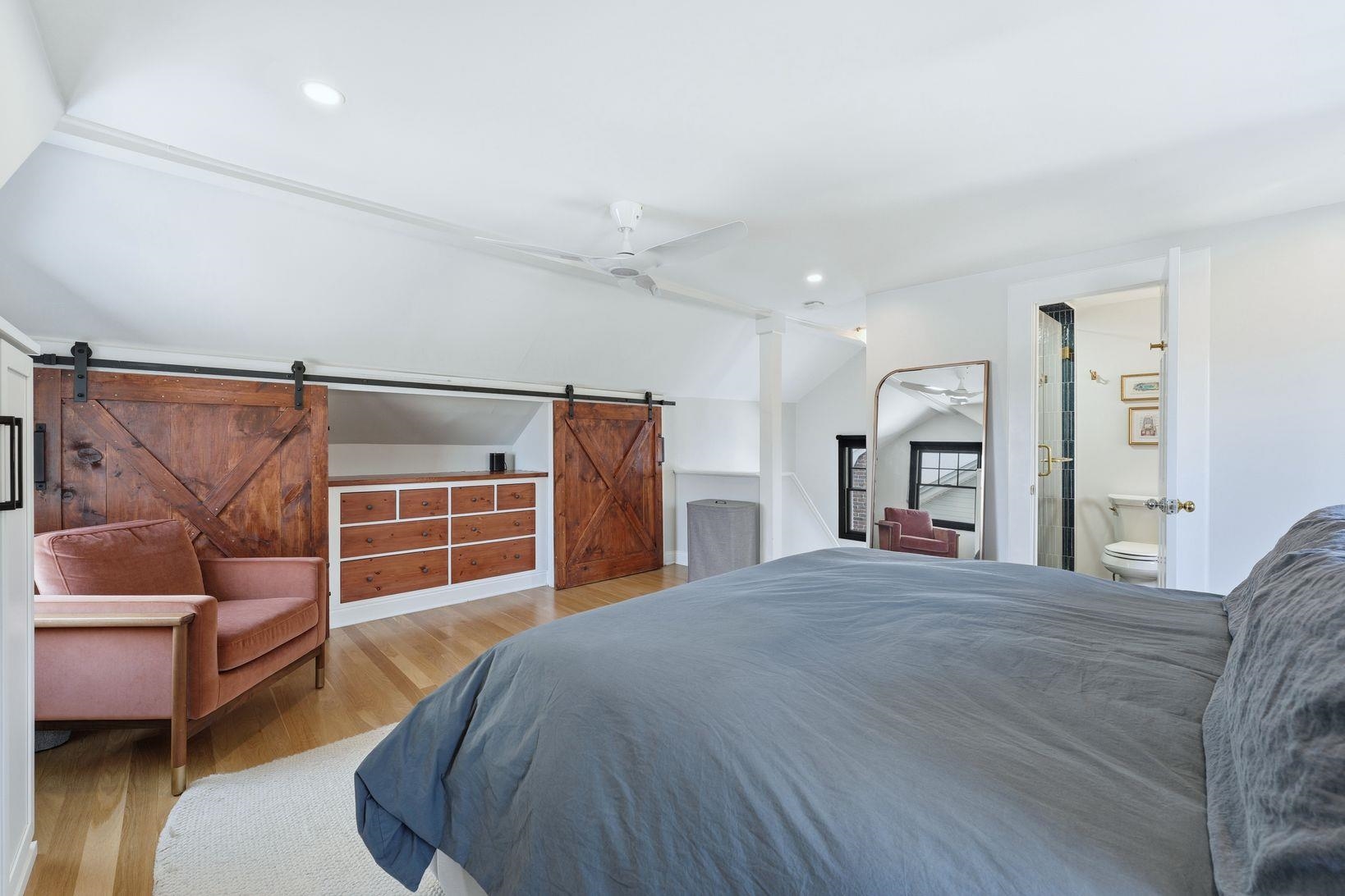 32 Dodd Street Montclair, NJ 07042 - Photo 22 of 36 a bed room with a bed and a couch