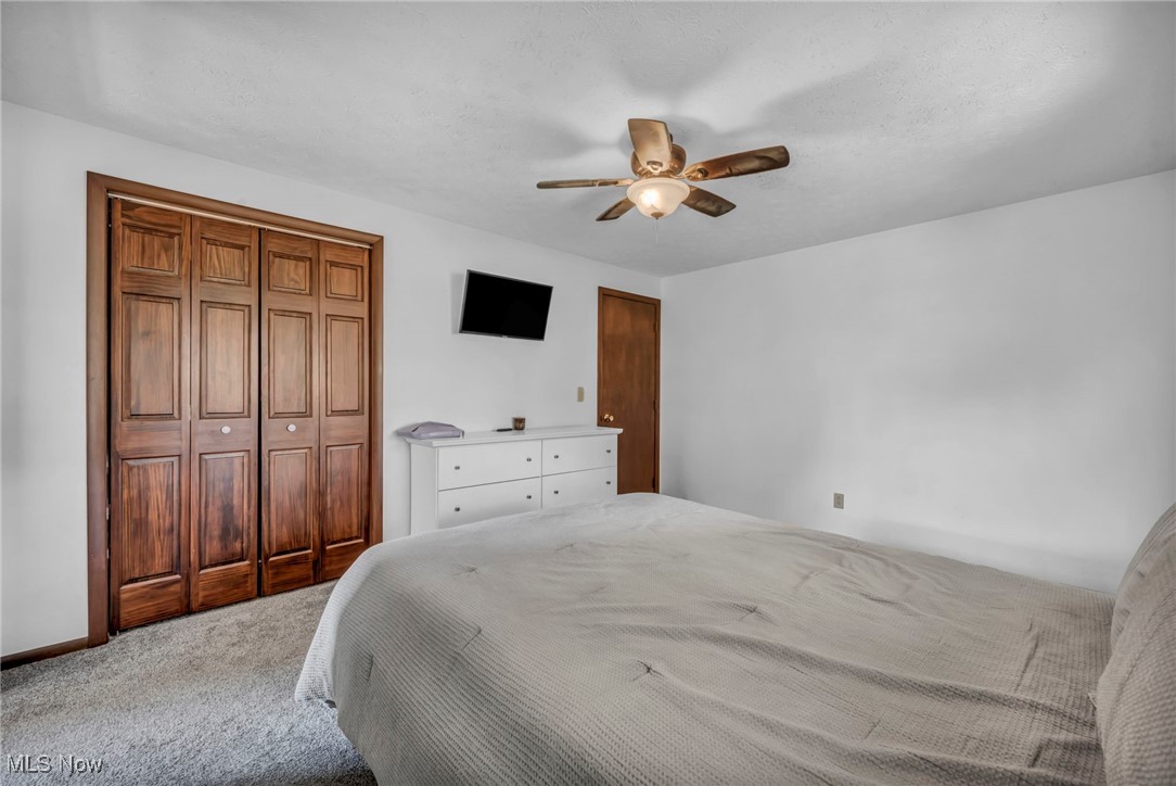 9827 Akron Road Rittman, OH 44270 - Photo 18 of 47 Bedroom featuring carpet and ceiling fan