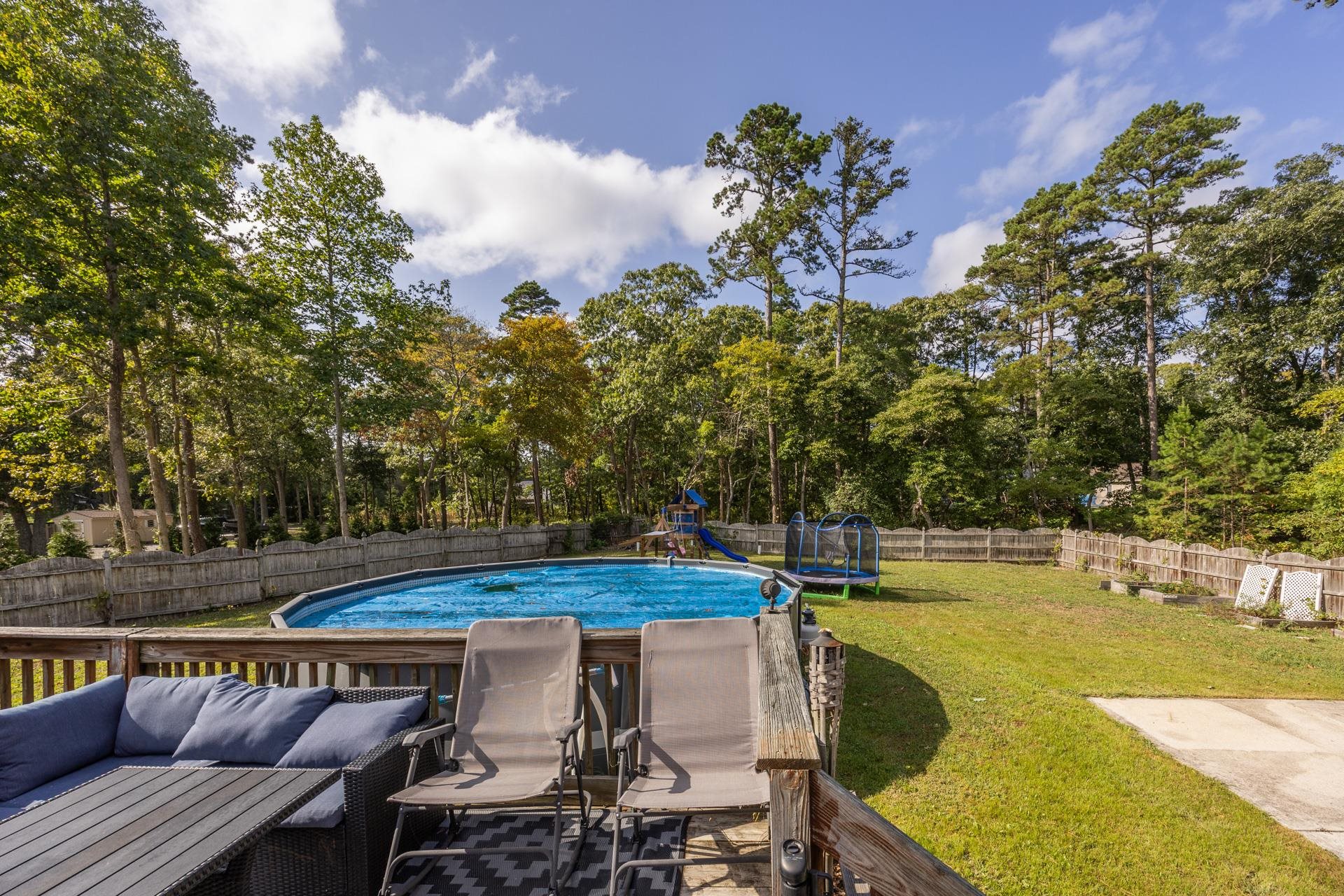 405 Old Goshen Road Ocean View, NJ 08230 - Photo 35 of 38 a view of a swimming pool with a patio