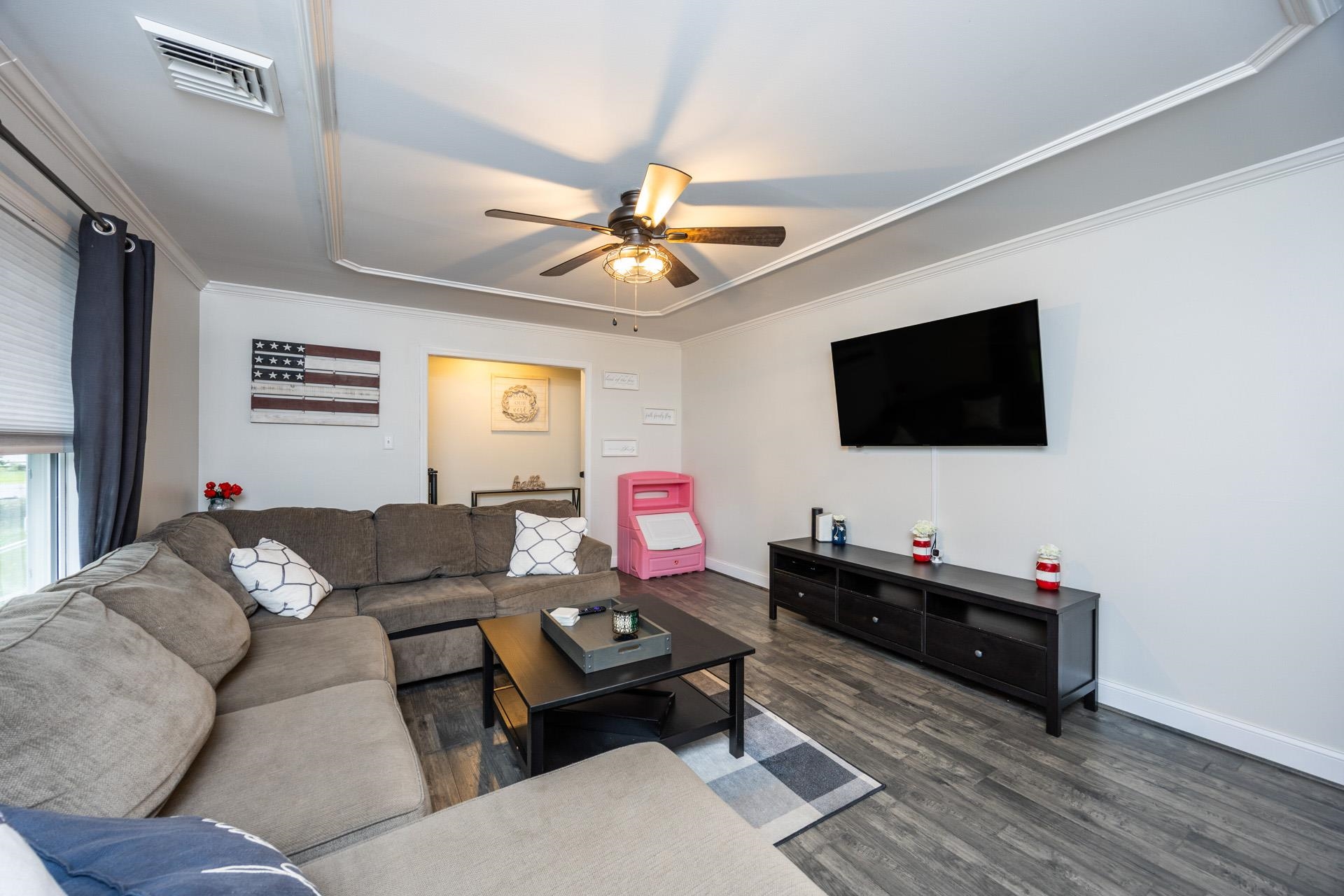405 Old Goshen Road Ocean View, NJ 08230 - Photo 8 of 38 a living room with furniture and a flat screen tv