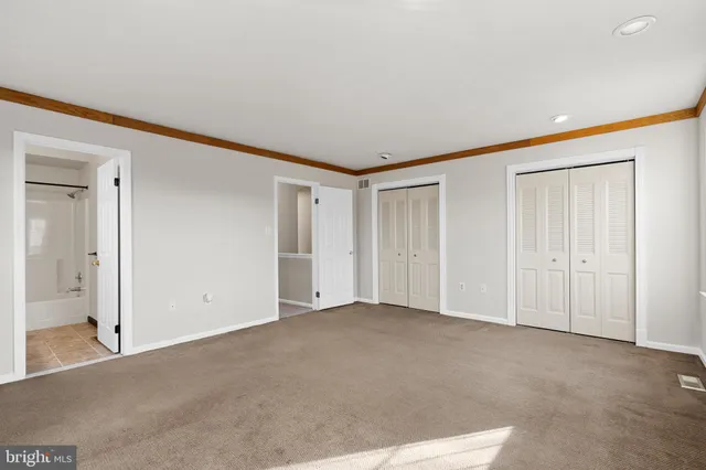 a view of an empty room