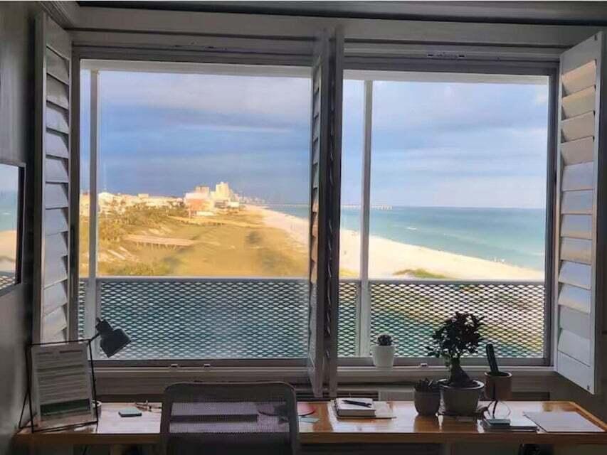 a view of a floor to ceiling window