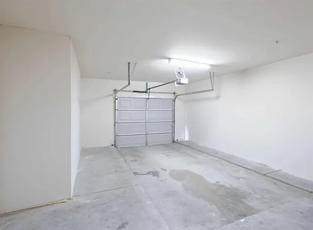 a view of a room with cabinets