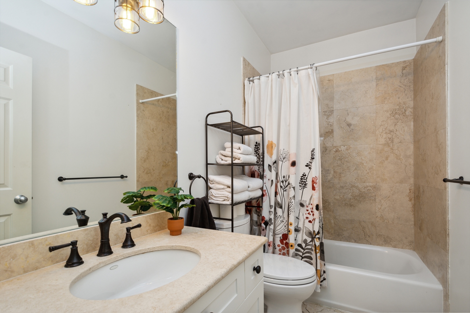 2147 West Rice Street, Unit 2E Chicago, IL 60622 - Photo 13 of 16 a bathroom with a sink a toilet and shower