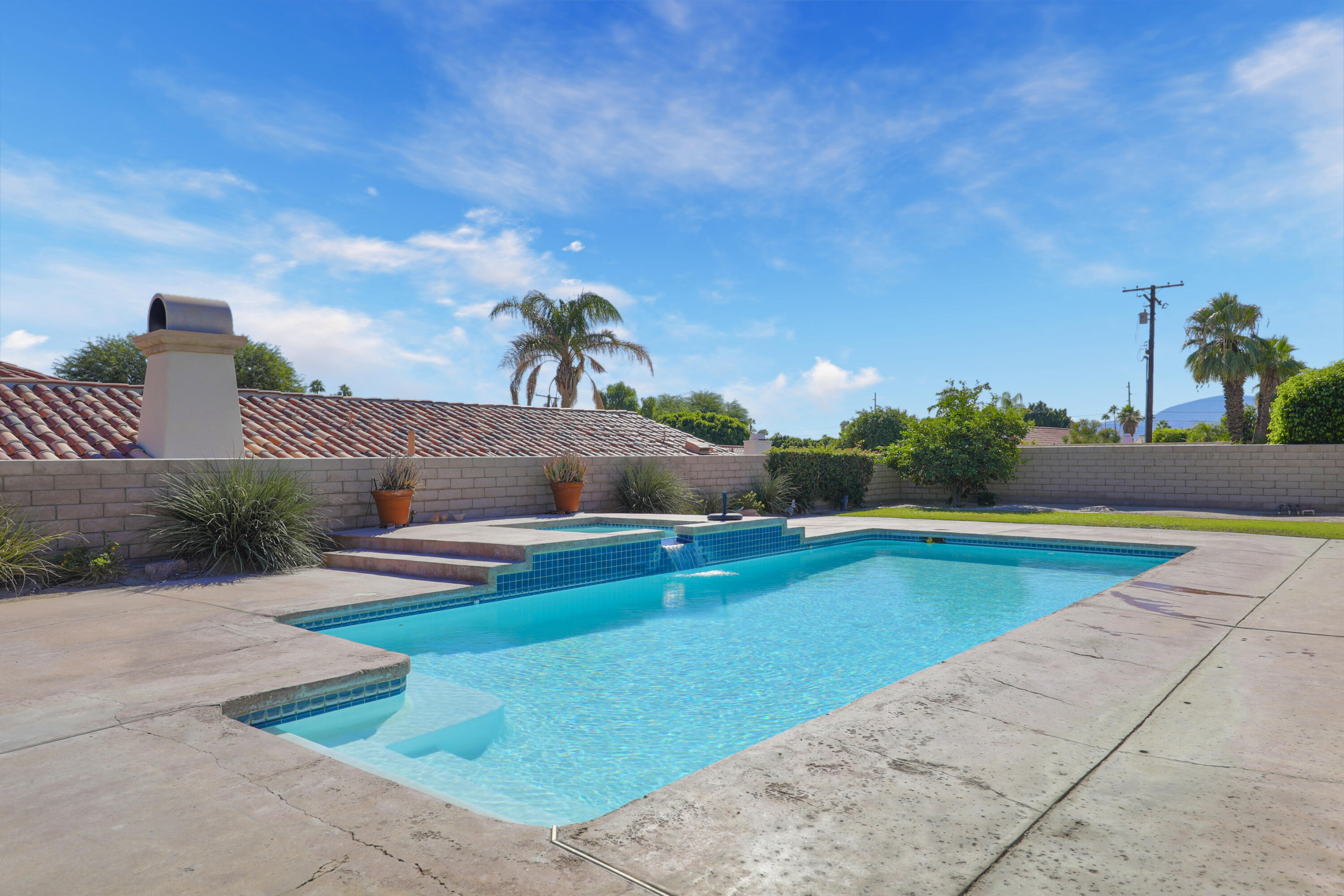 79170 Starlight Lane Bermuda Dunes, CA 92203 - Photo 30 of 33 a view of swimming pool with a yard