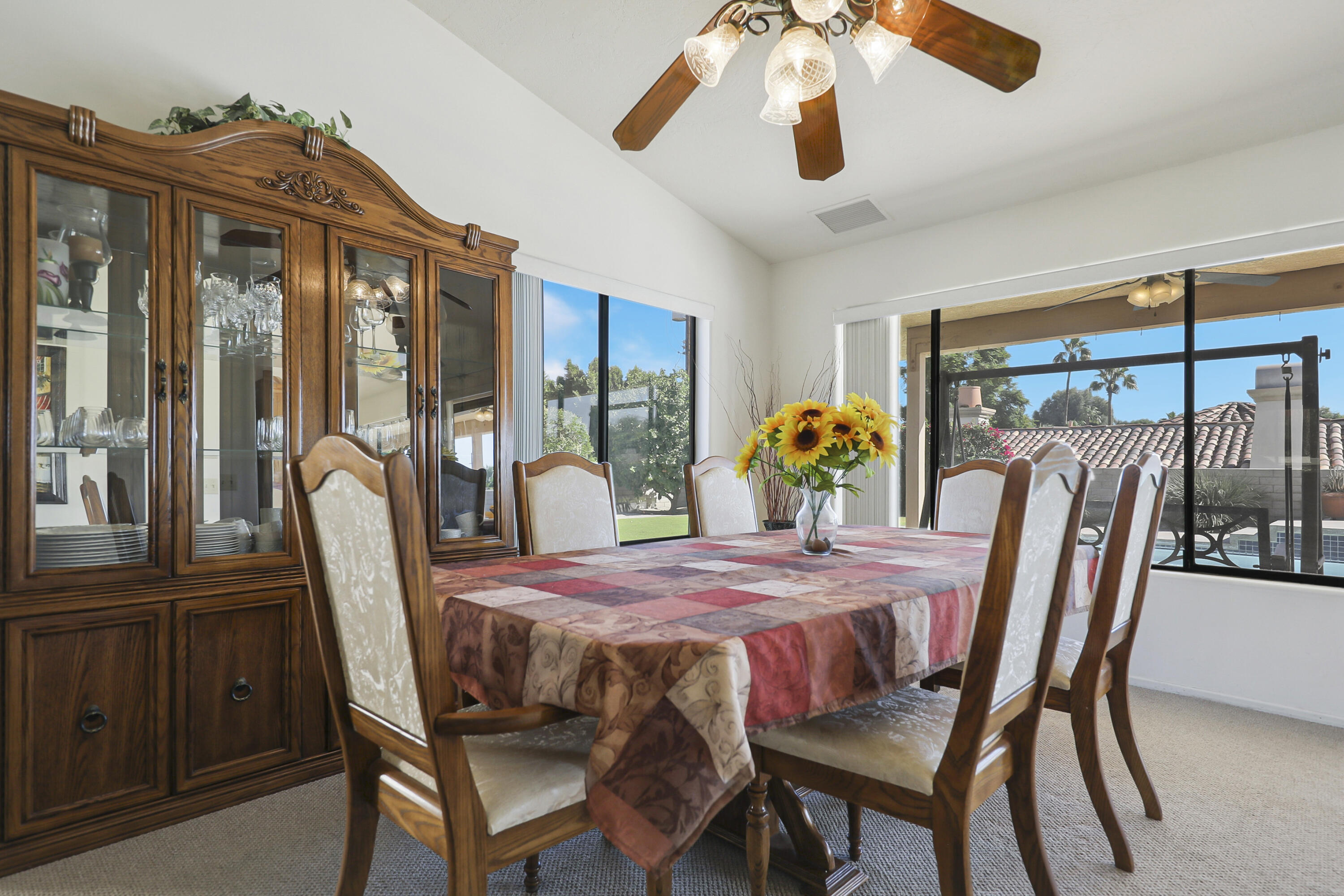 79170 Starlight Lane Bermuda Dunes, CA 92203 - Photo 4 of 33 a view of a dining room with furniture window and outside view