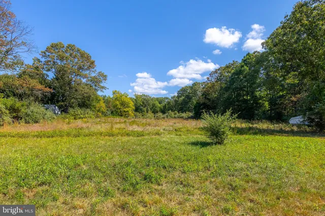 a view of a lake with a yard