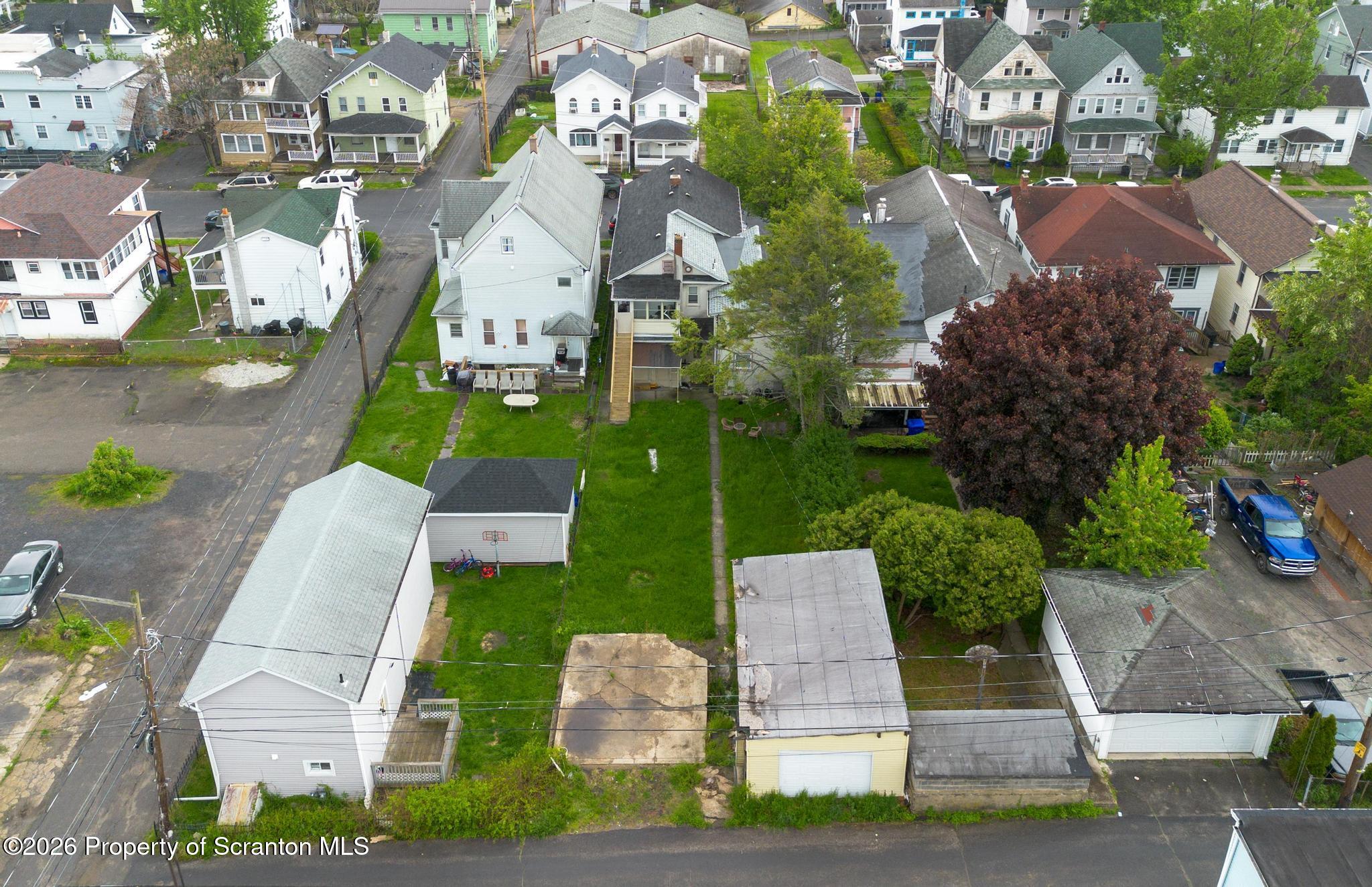 433 Willow Street Scranton, PA 18505 - Photo 55 of 61 an aerial view of a house with garden space and street view