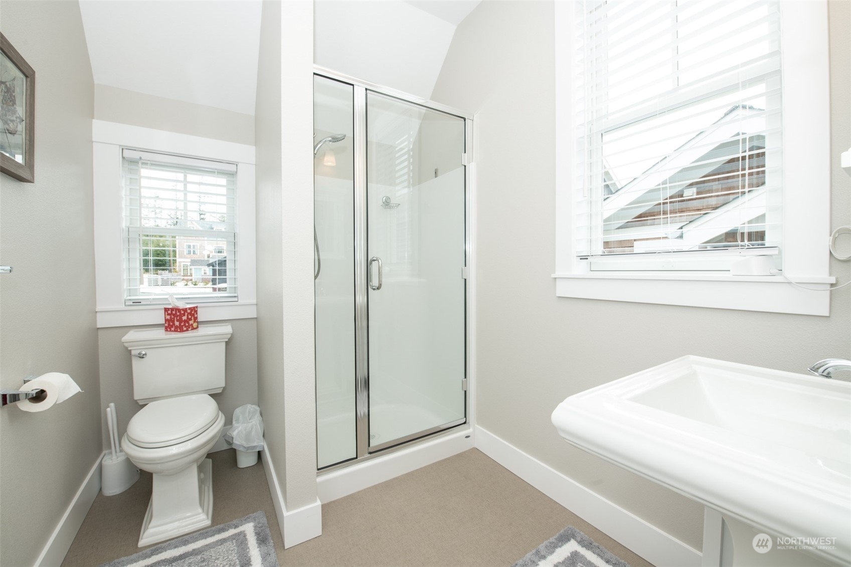 16 Barnhill Loop Pacific Beach, WA 98571 - Photo 27 of 31 a bathroom with a toilet and a shower