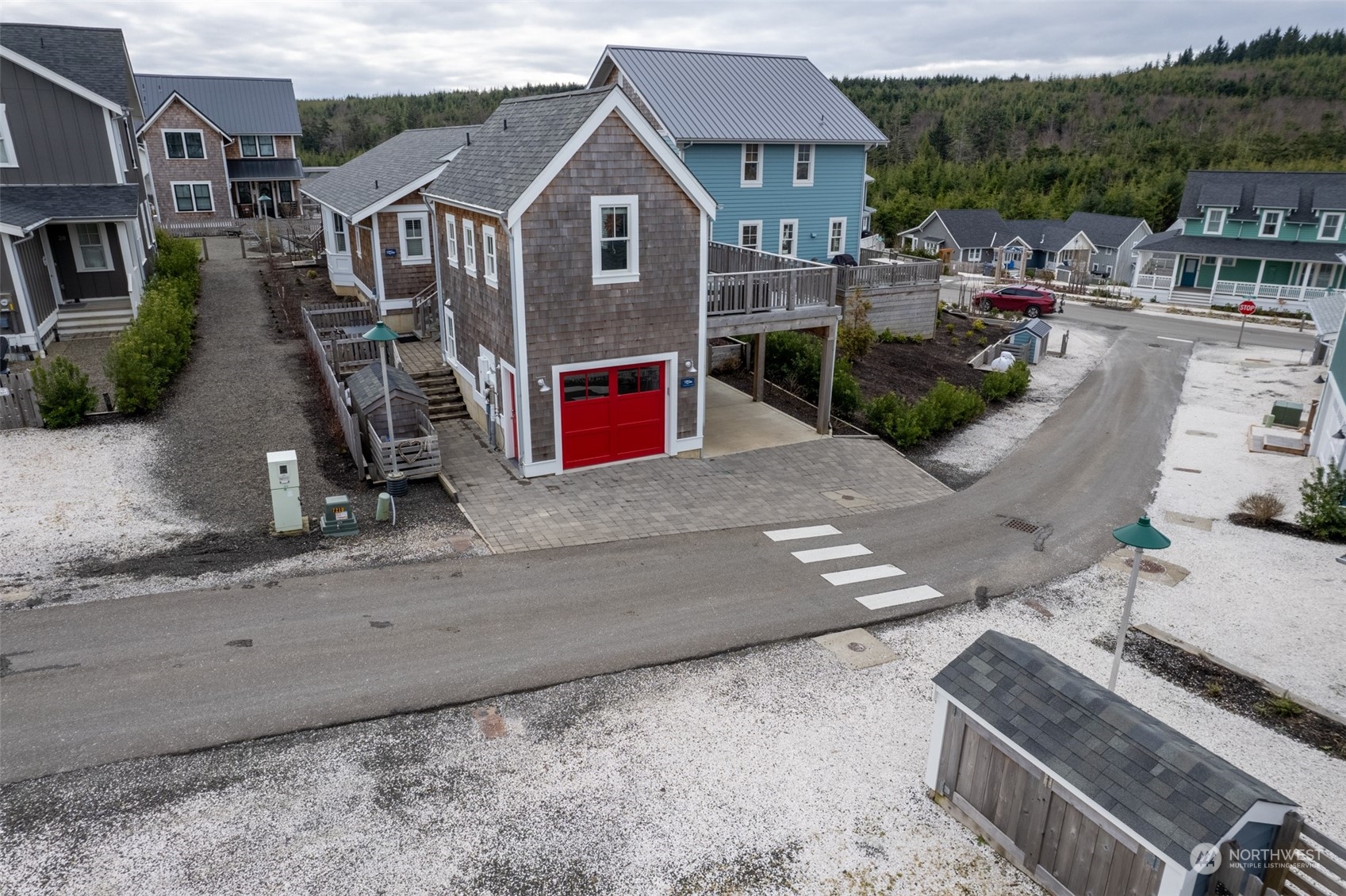 16 Barnhill Loop Pacific Beach, WA 98571 - Photo 29 of 31 an aerial view of a house with swimming pool