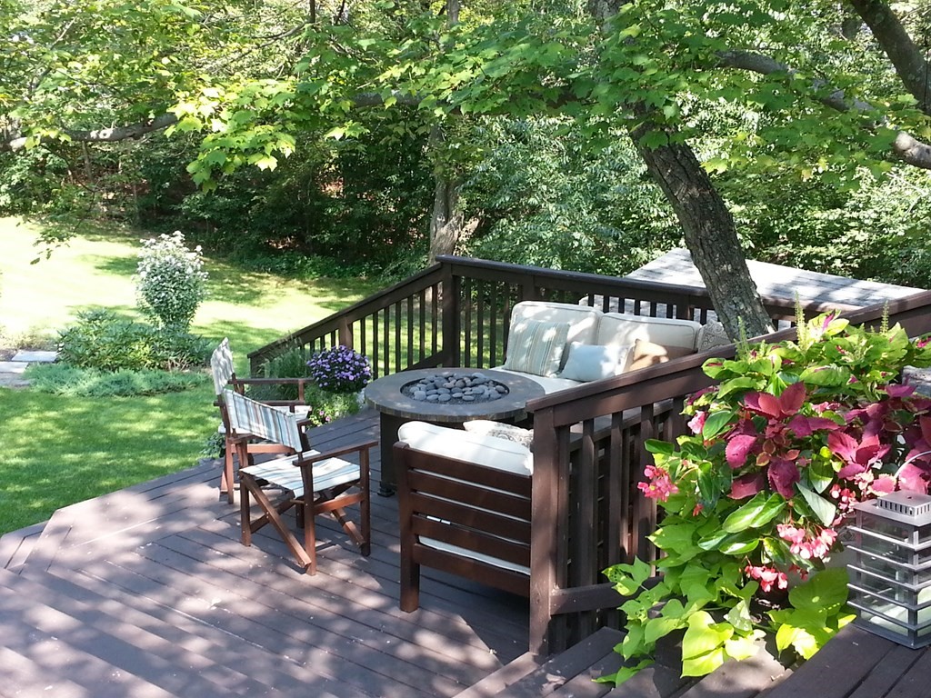 82 Wyman Road Billerica, MA 01821 - Photo 27 of 28 a view of a bench in wooden deck