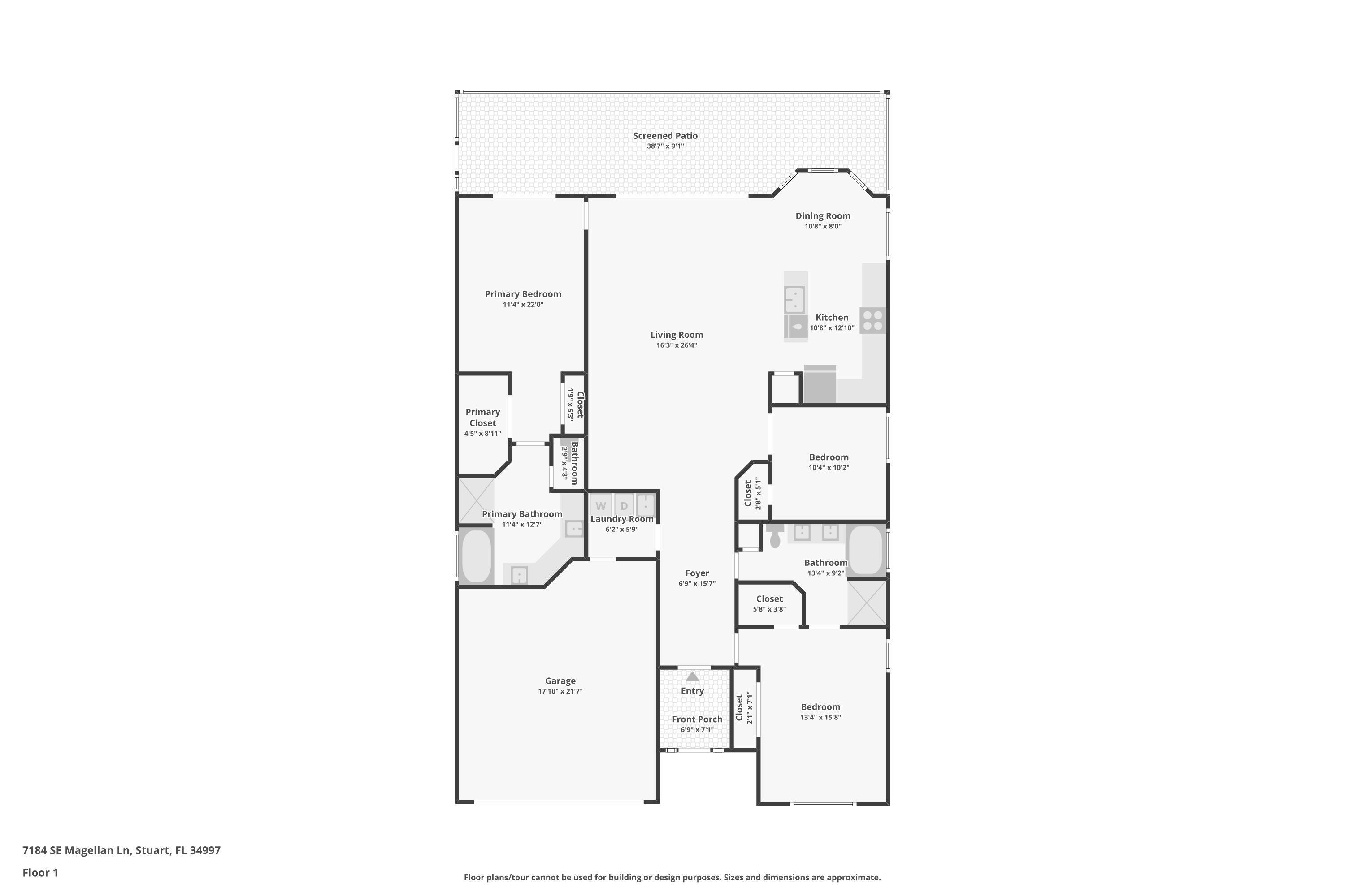 7184 Southeast Magellan Lane Stuart, FL 34997 - Photo 33 of 34 a picture of a bathroom with a shower