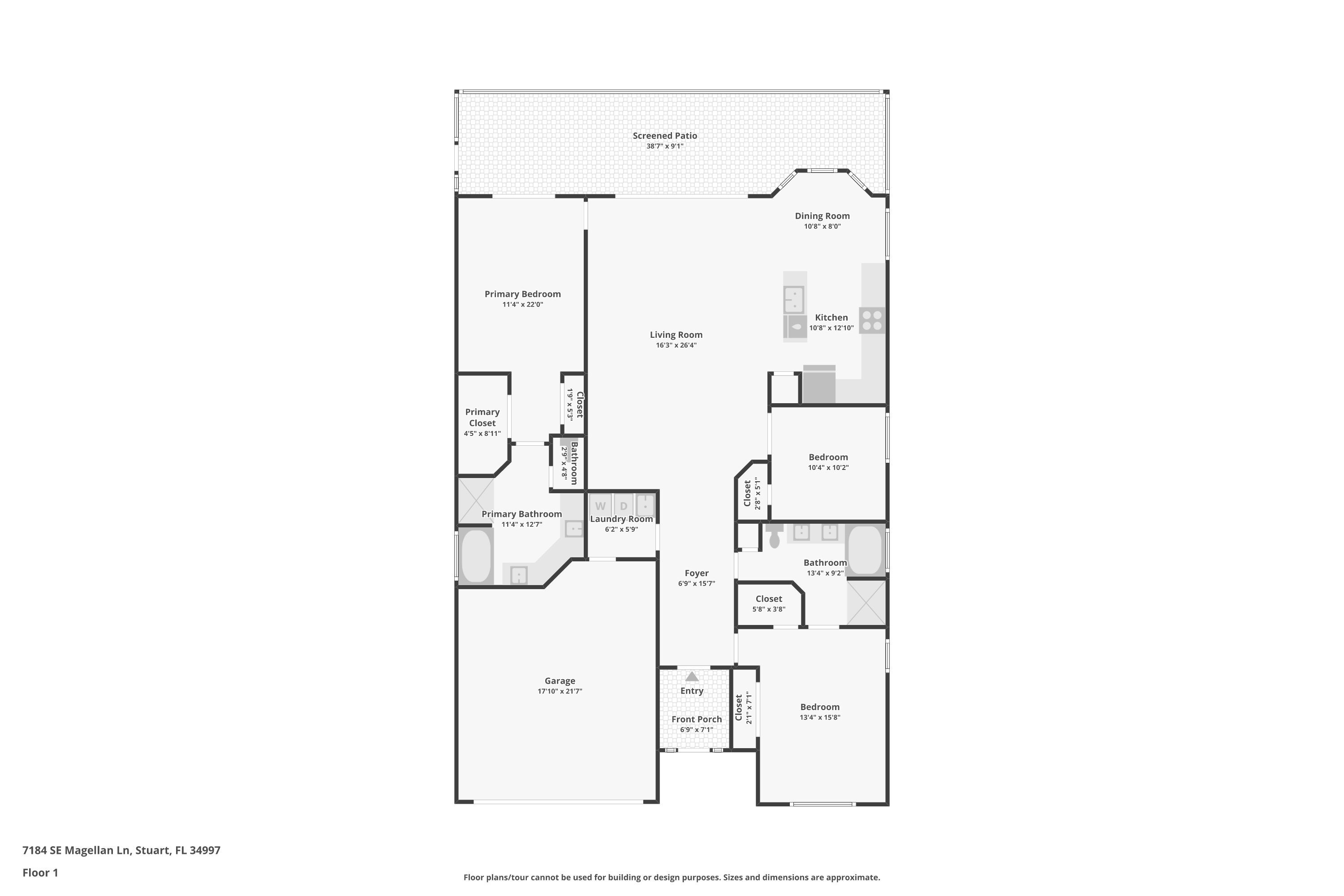 7184 Southeast Magellan Lane Stuart, FL 34997 - Photo 34 of 34 a picture of a bathroom with a shower