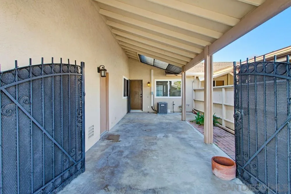 4379 Albatross Way Oceanside, CA 92057 - Photo 38 of 44 a view of a porch with furniture and a shower