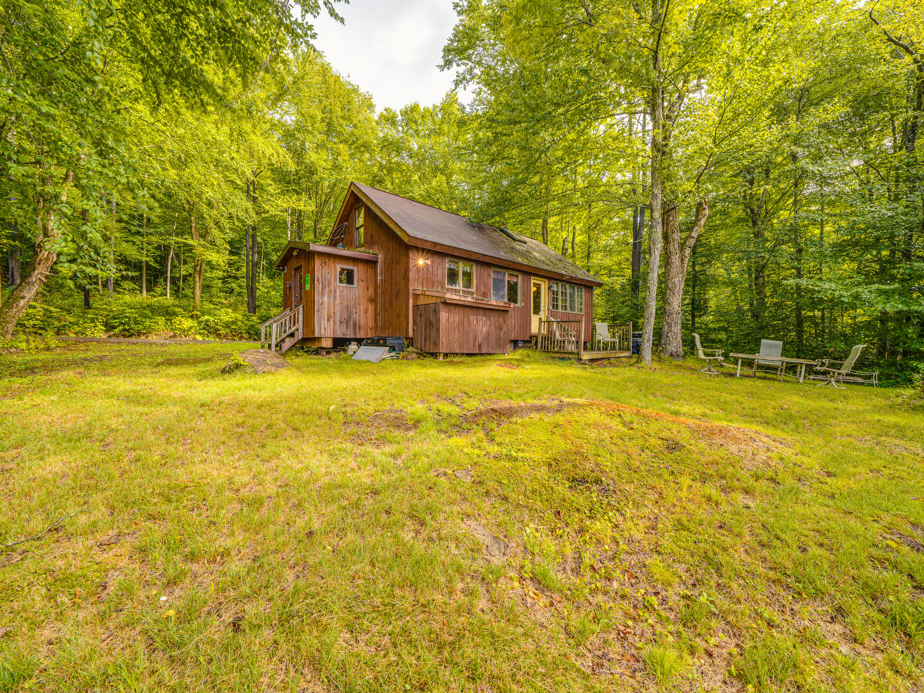 419 Woody's Road Newcomb, NY 12852 - Photo 6 of 37 Backside of Cabin