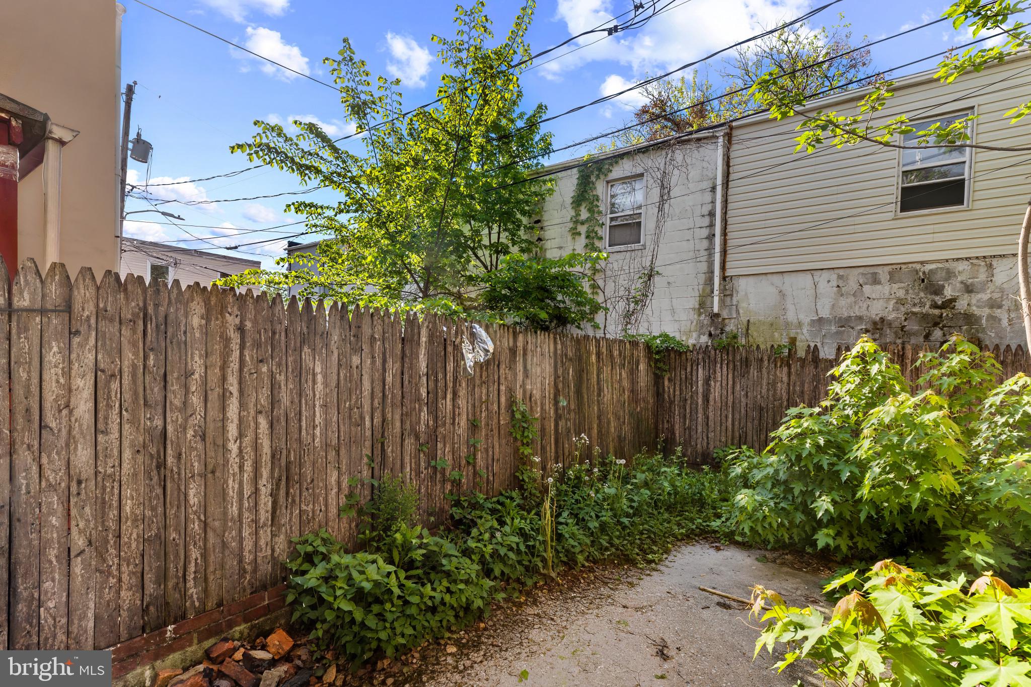1525 West Pratt Street Baltimore, MD 21223 - Photo 33 of 40 a view of a backyard with plants
