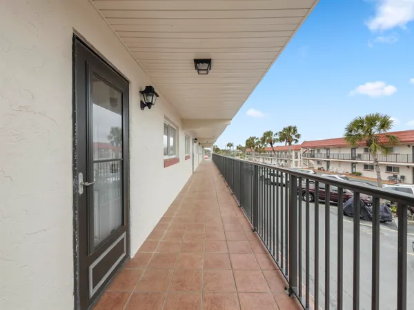 a view of a balcony
