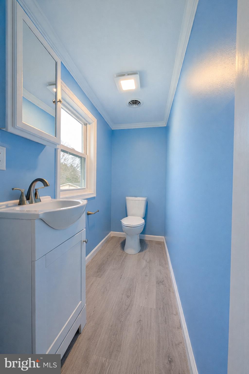 703 Madison Street Salisbury, MD 21804 - Photo 19 of 22 a hallway with a sink and a toilet