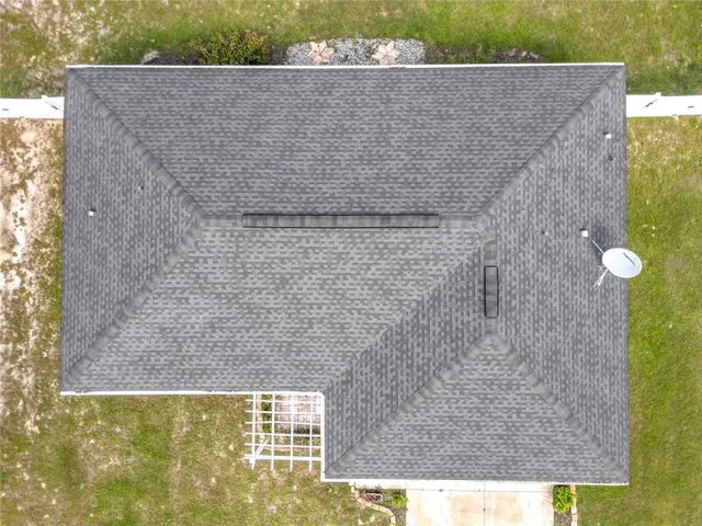 a aerial view of a house