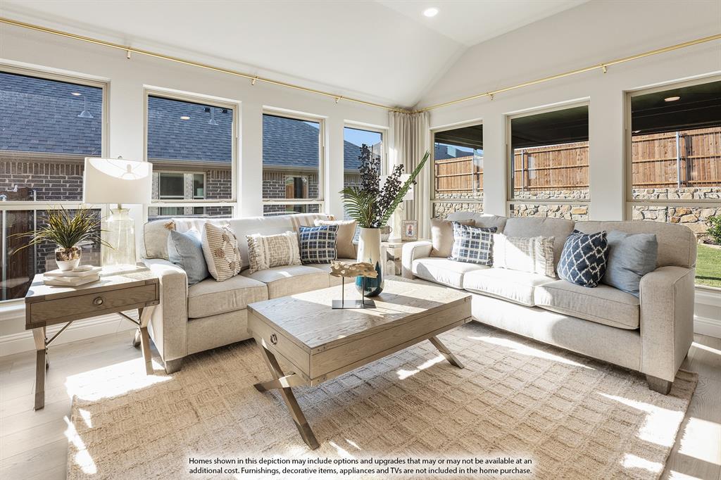 14550 Lovelace Street Pilot Point, TX 76258 - Photo 14 of 23 a living room with furniture and a large window