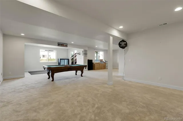 a room with furniture