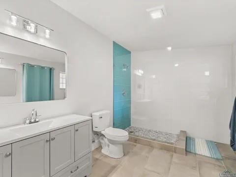 429 Private Road Big Sandy, TX 75755 - Photo 20 of 24 Full bathroom featuring vanity and walk in shower