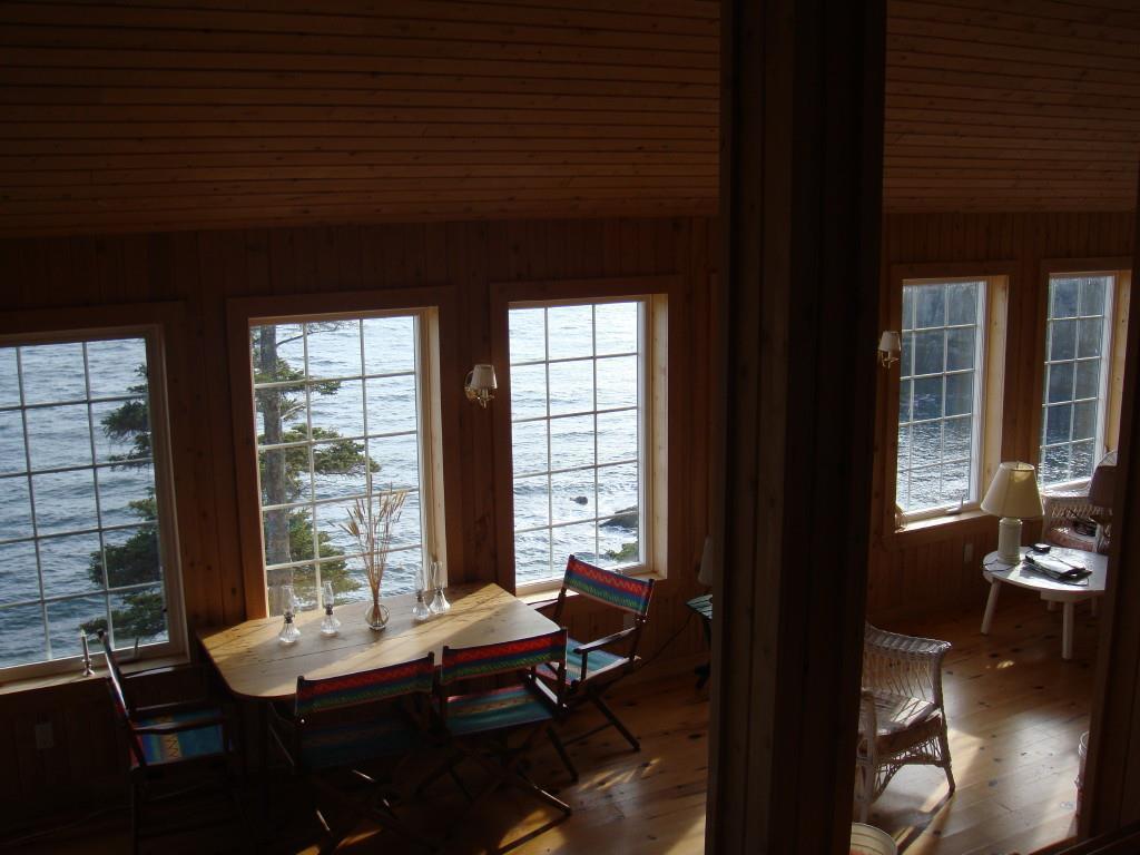 26 Deep Woods Road Cutler, ME 04626 - Photo 17 of 21 Dining area from above showing the...