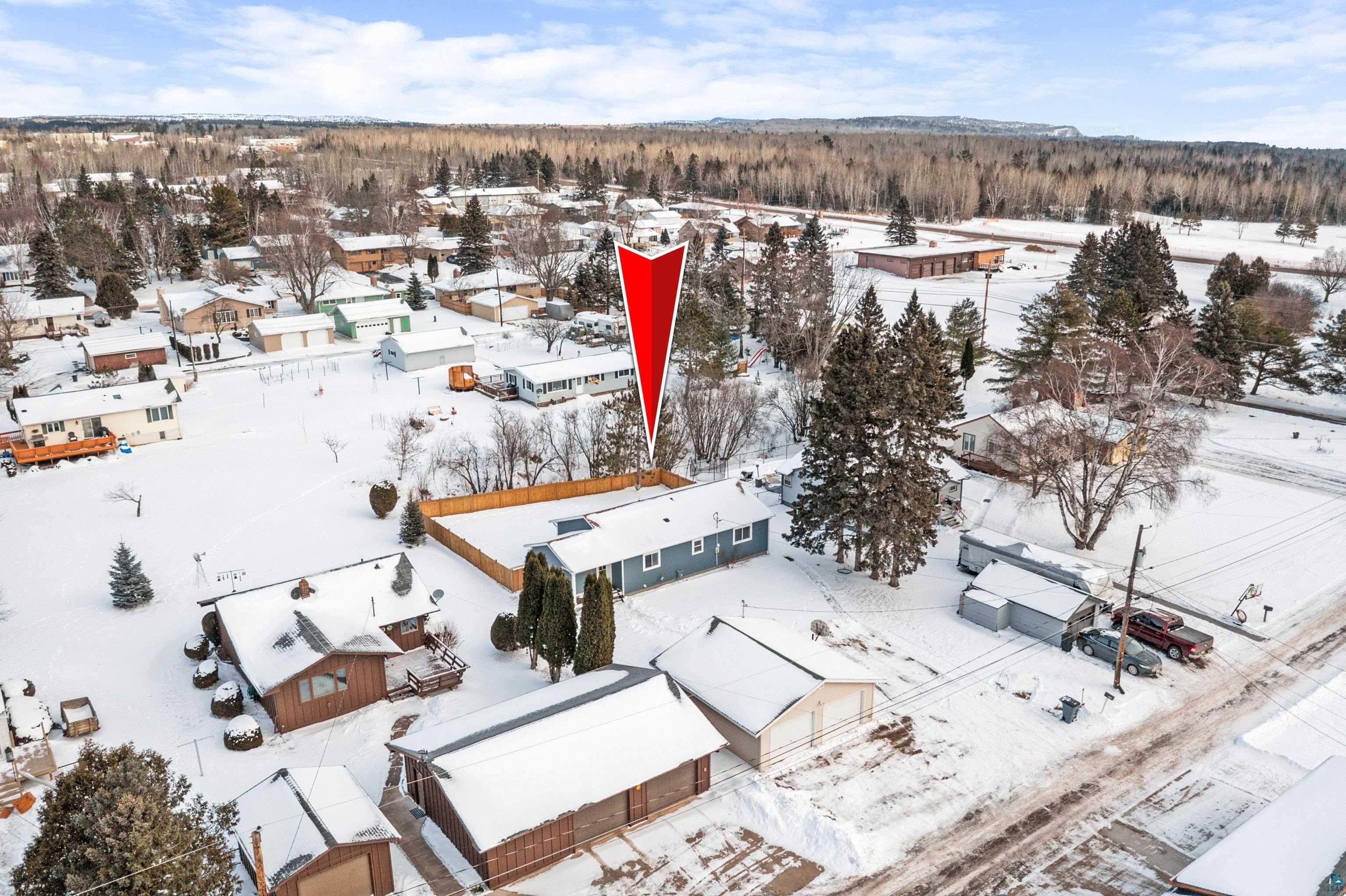 524 14th Avenue Two Harbors, MN 55616 - Photo 35 of 36 View of snowy aerial view