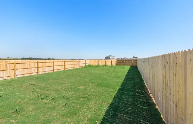 a backyard of a house