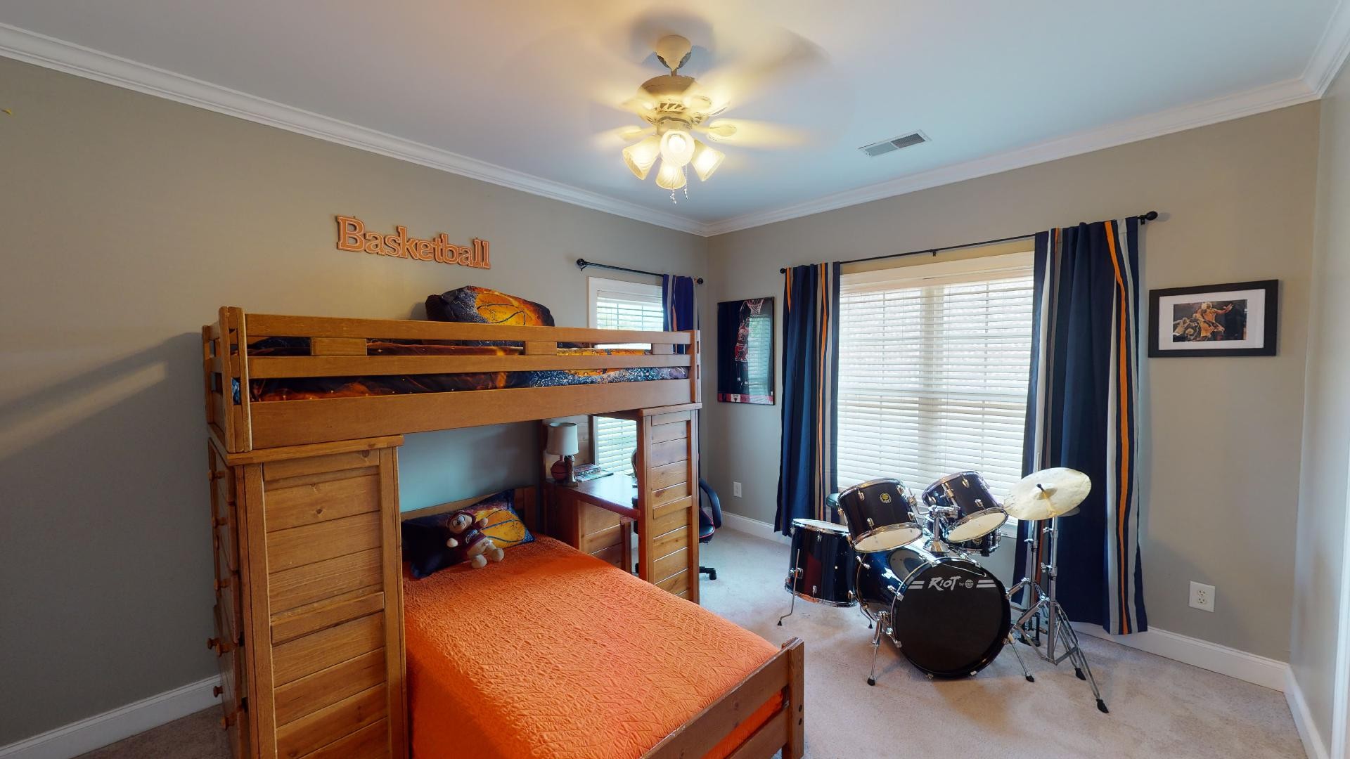 420 Ridgecrest Lane Lebanon, TN 37087 - Photo 20 of 29 a bedroom with furniture and a chandelier