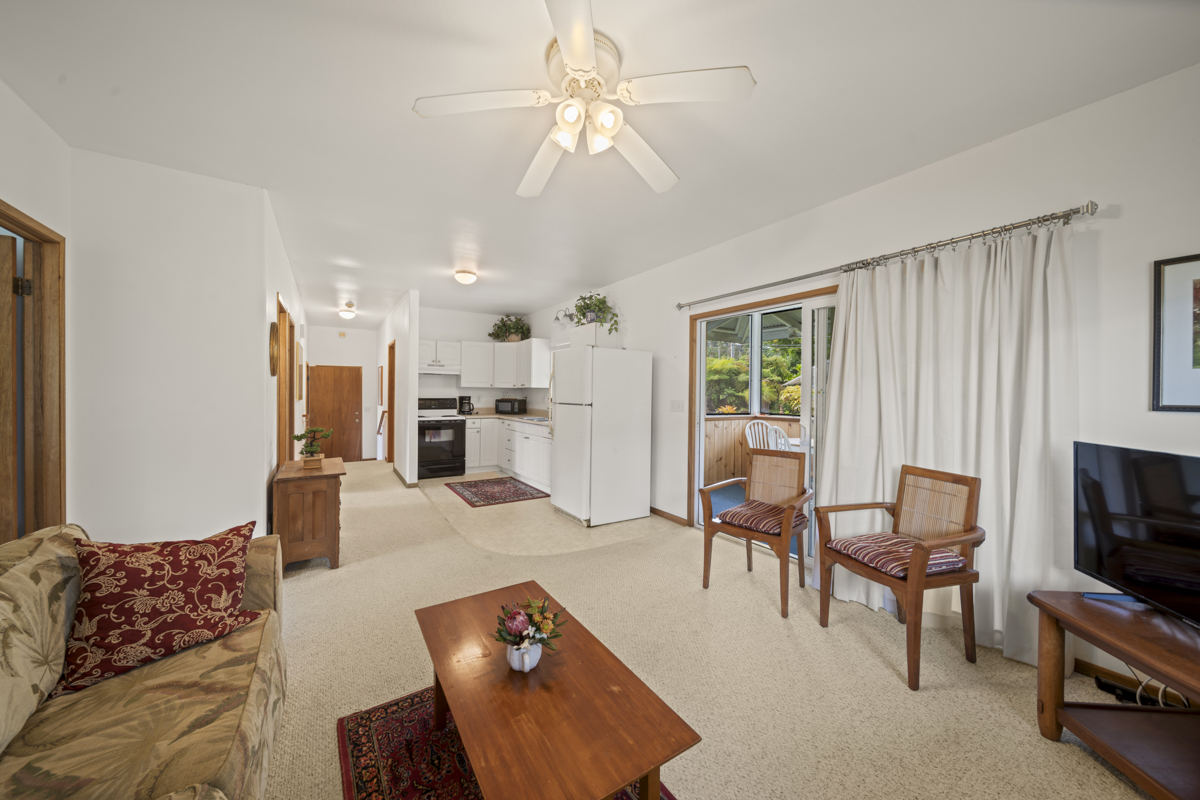 1808 Waianuenue Avenue Hilo, HI 96720 - Photo 18 of 30 a living room with furniture and a flat screen tv