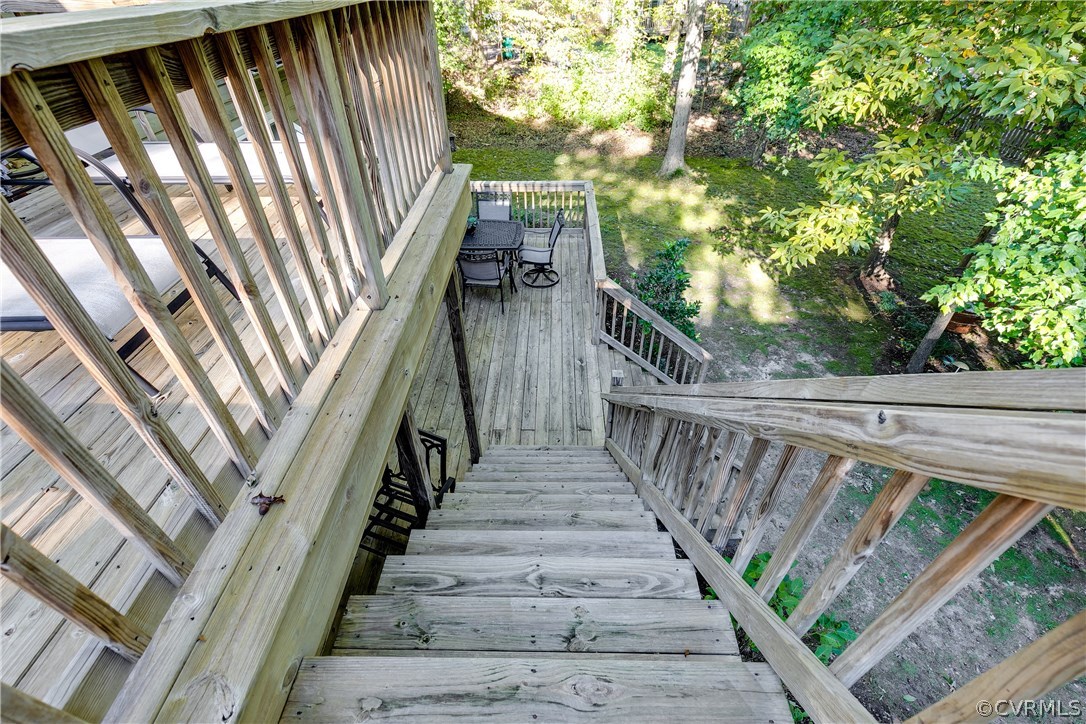 13507 Queensgate Road Midlothian, VA 23114 - Photo 43 of 45 a view of balcony with wooden floor and fence
