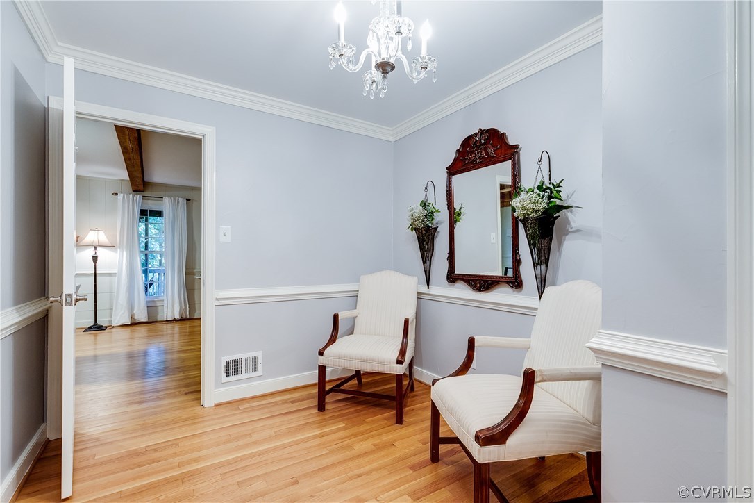 13507 Queensgate Road Midlothian, VA 23114 - Photo 5 of 45 a view of a room with furniture and wooden floor