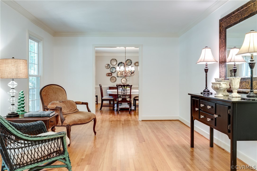 13507 Queensgate Road Midlothian, VA 23114 - Photo 7 of 45 a living room with furniture and wooden floor