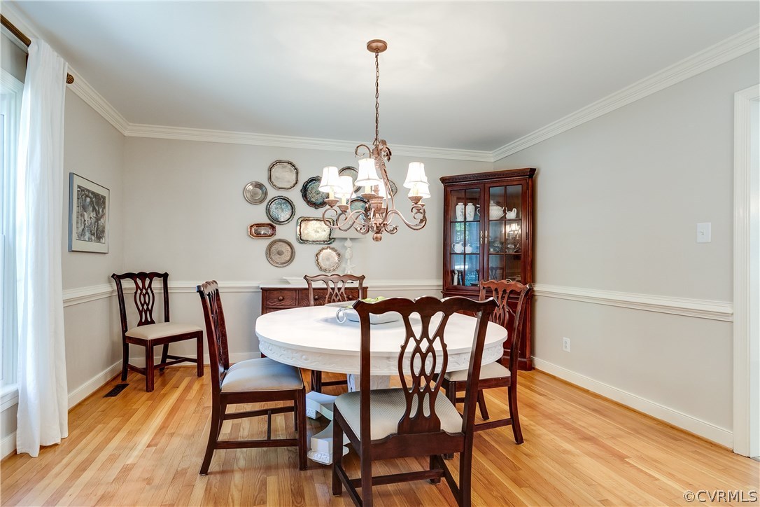 13507 Queensgate Road Midlothian, VA 23114 - Photo 9 of 45 a view of a dining room with furniture window and wooden floor