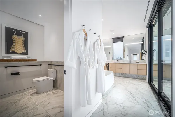 a view of hallway with stairs