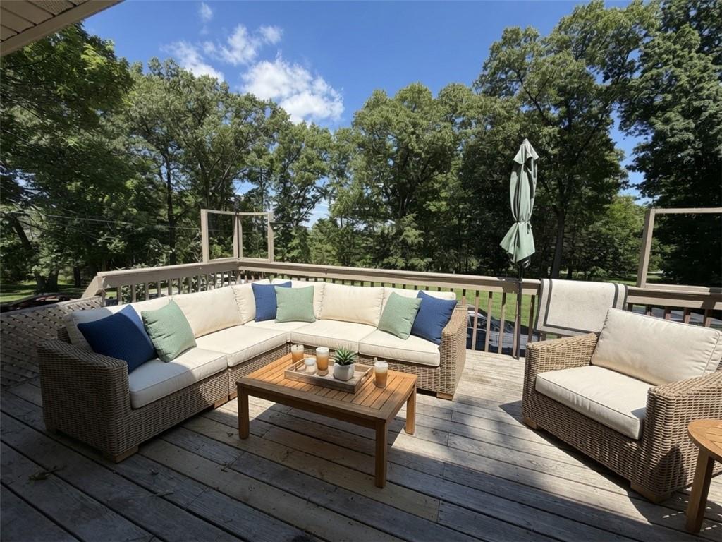 121 Kemar Drive Butler, PA 16002 - Photo 27 of 31 a roof deck with couches and potted plants