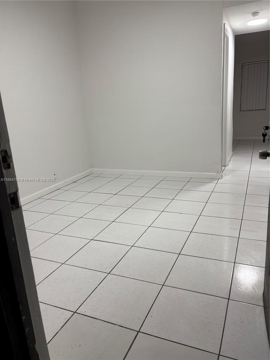 a view of a room and white wall