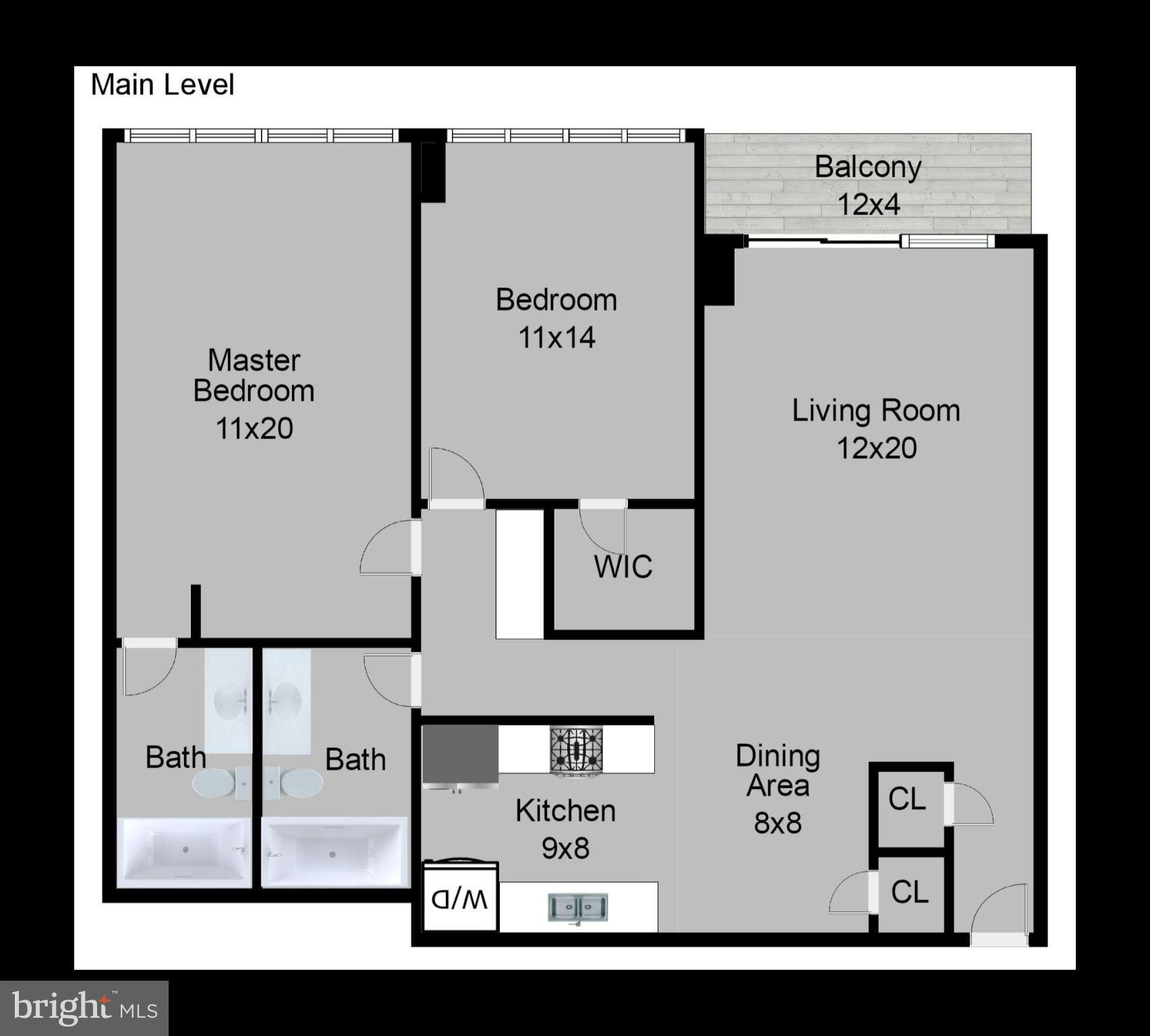 5911 Edsall Road, Unit 401 Alexandria, VA 22304 - Photo 30 of 30 Floorplan