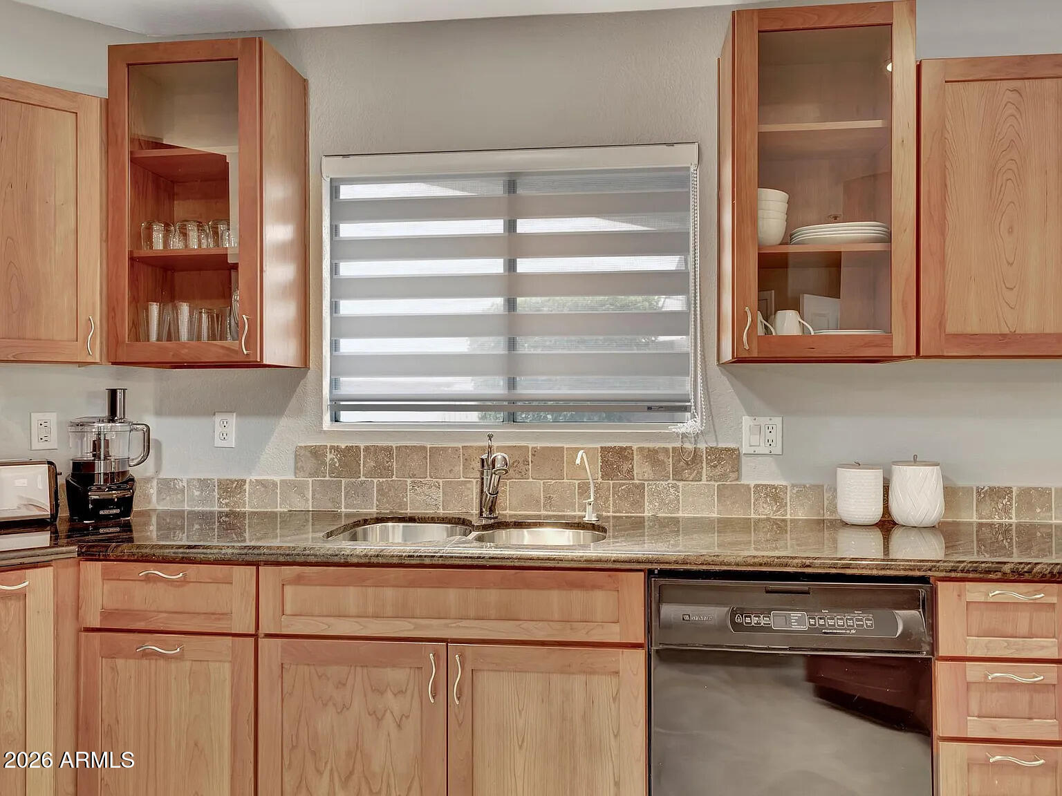 7773 East Stallion Road Scottsdale, AZ 85258 - Photo 12 of 33 a kitchen with granite countertop a sink and a window