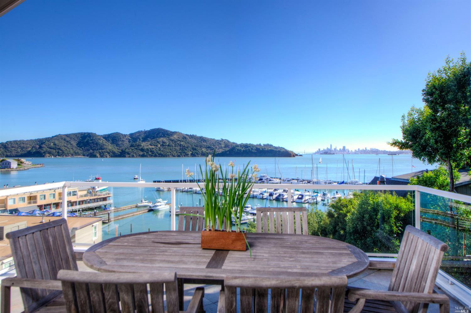 a view of a table and chairs in patio